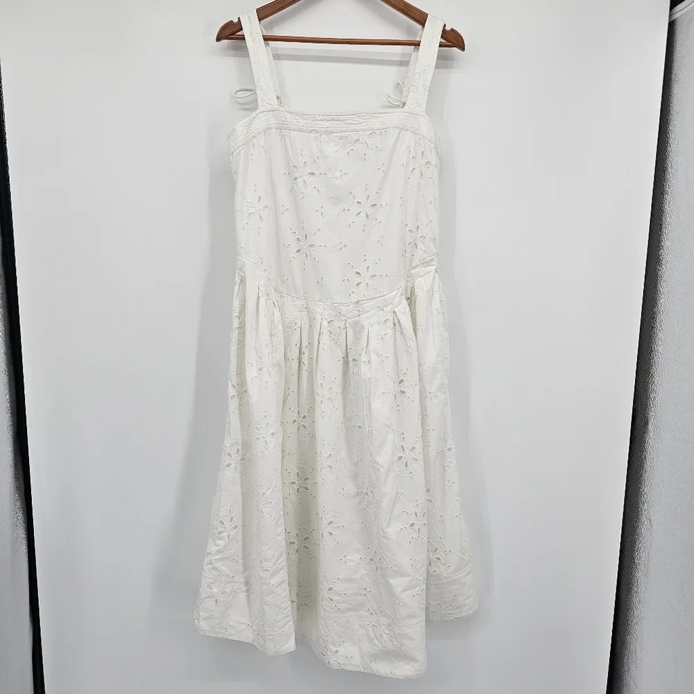 Free People Womens Primavera Eyelet Midi Sundress Womens Medium New